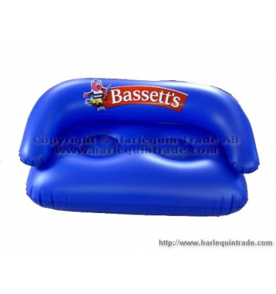 Inflatable sofa with print