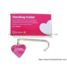 Bag hanger with print