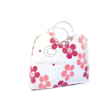 Handbag with flowerpattern