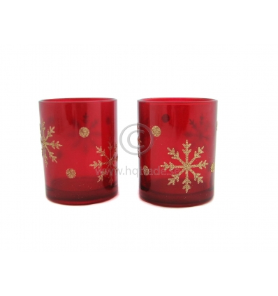 Candle holder set in 2 pieces