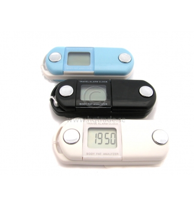 Travel alarm clock and Body fat analyzer