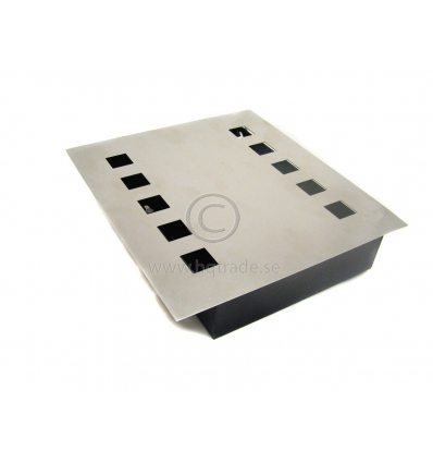Metal key holder box, chrome plated