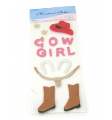 Cow Girl stickers