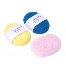 Oval body bath sponge w/o paper band