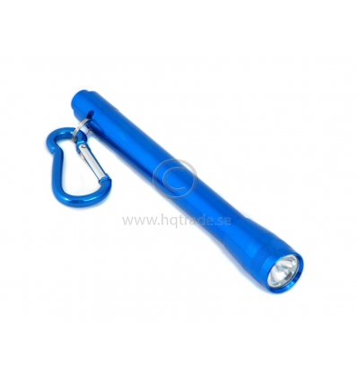 Mini flashlight with carbine hook