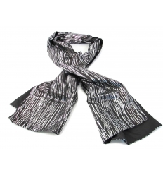 Silver striped shawl