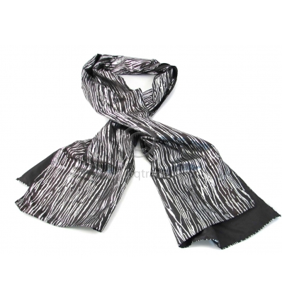 Silver striped shawl