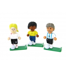 Soccer player pencil holder