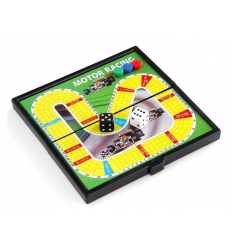 Motorracing game, magnetic