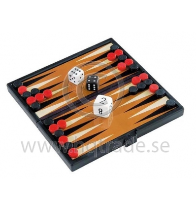 Backgammon spel, magnetiskt