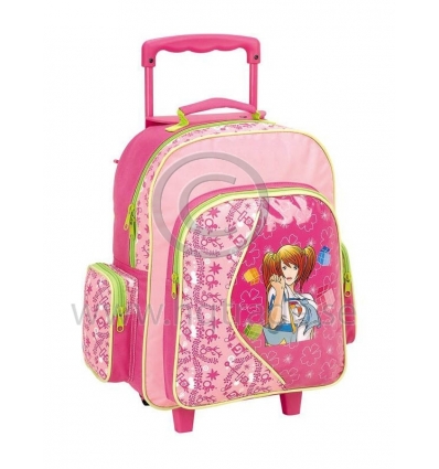 Travel bag with wheels for children