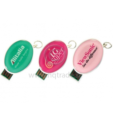 USB flash drive - oval shaped