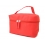 Red vanity bag with handle