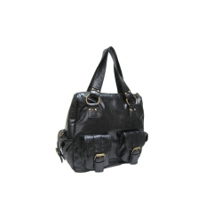 Ladies black handbag.