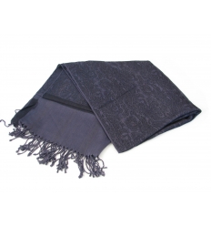 Darkpurple jacquard shawl