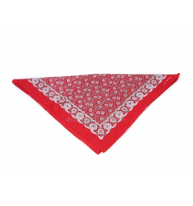 Red and white bandana