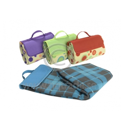 Colourful picnic blanket