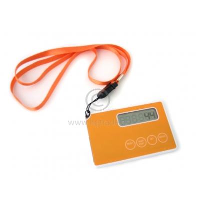 Stepcounter - credit card with lanyard