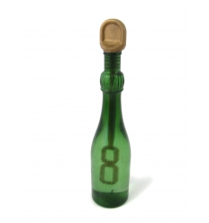 Champagne bottle with soap bubbles