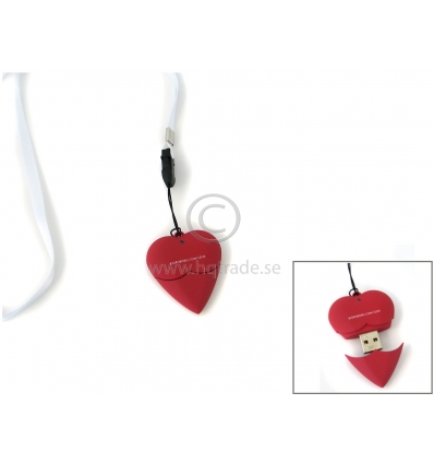 USB flash drive - silicon heart