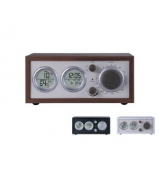 Retrodesigned clock radio