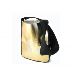 Golden bag with print