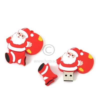USB-minne - Tomtefar med julklappar