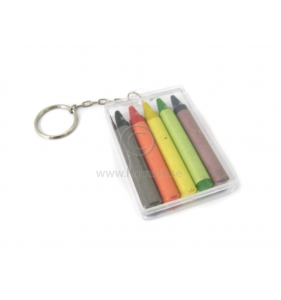 Crayons in keychain