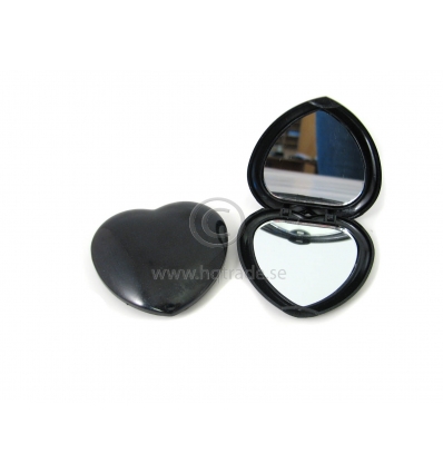 Heartshaped pocket mirror