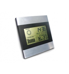 Weather station clock