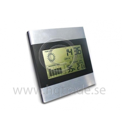 Weather station clock