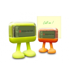 Memo stand and clock