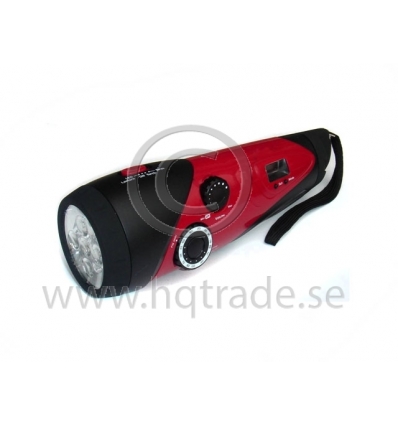 LED flashlight with radio