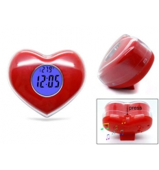 Heart shaped alarm clock