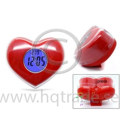 Heart shaped alarm clock