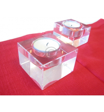 Crystal candle holder