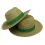 Straw hat with print