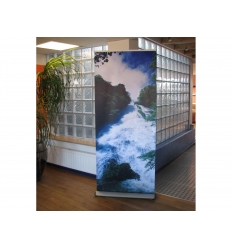 High end roll up banner