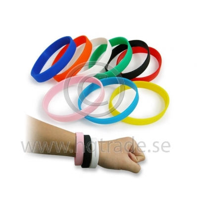 Silicone bracelet with logo