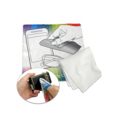 Microfiber cleaning cloth with print