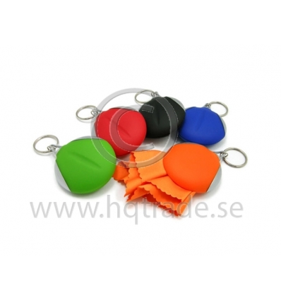 Microfiber towel in keychain