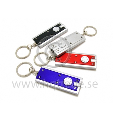 LED flashlight keychain - with print