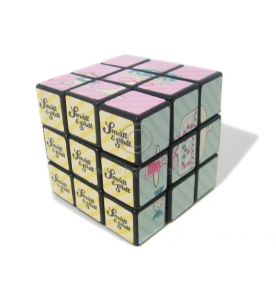 Rubiks cube with imprint