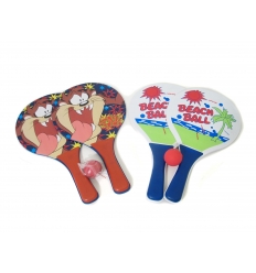 Beach tennis set with print