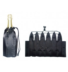 Champagne cooler with cooling gel