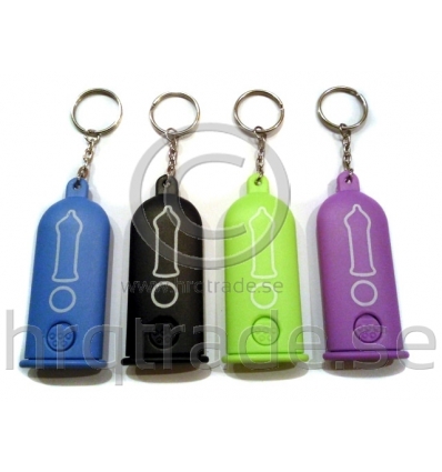 Condom keychain