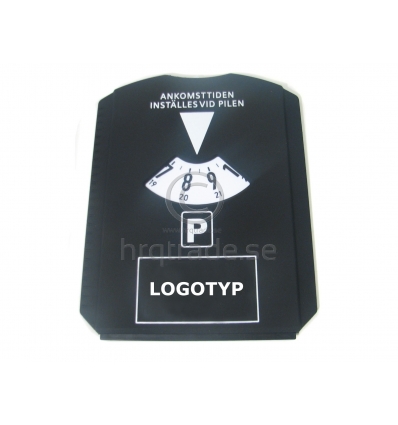 Parking disk with print