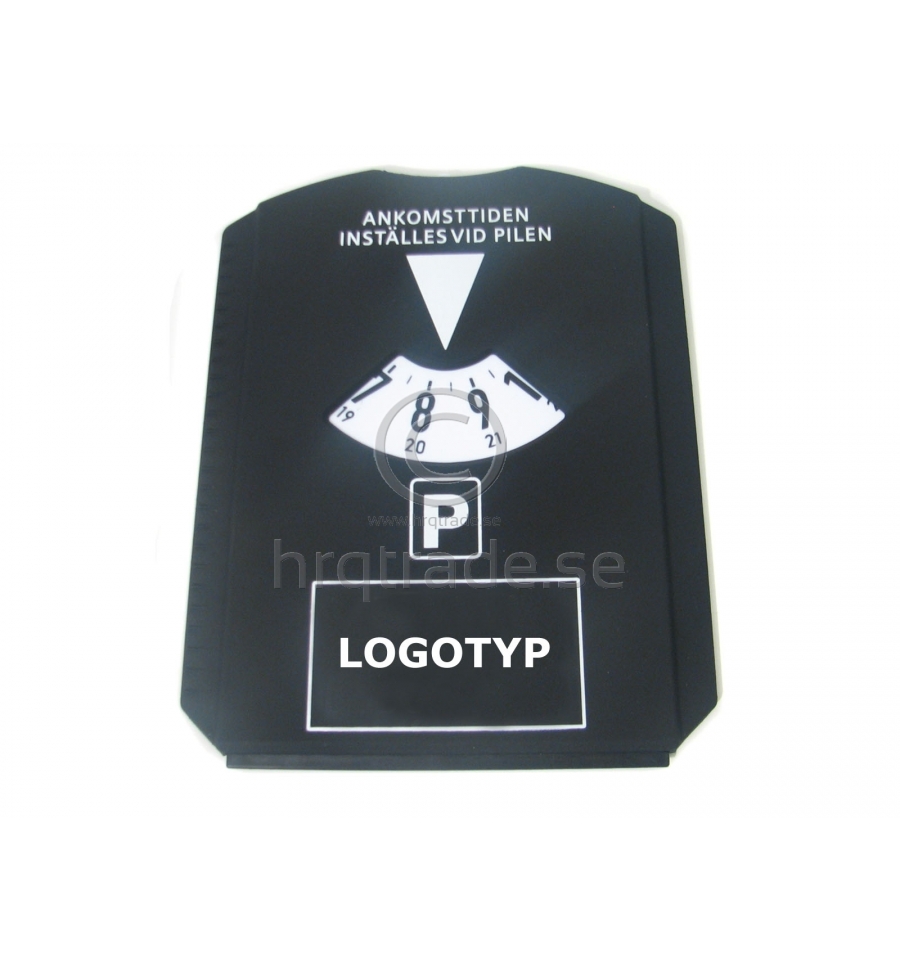 Parking disc with print