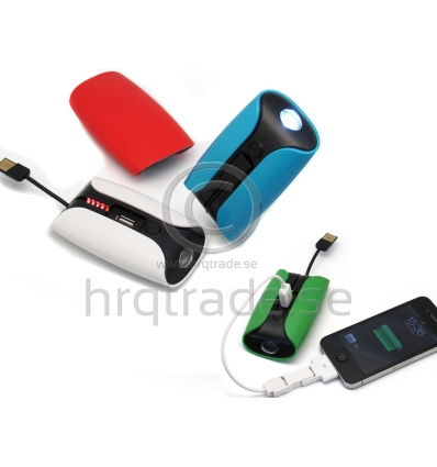 Nödbatteri för mobilen - Med ficklampa