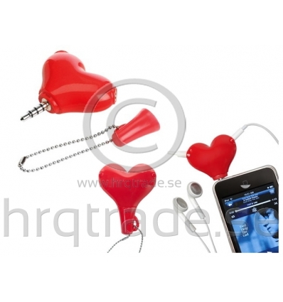 Earphone splitter - heart